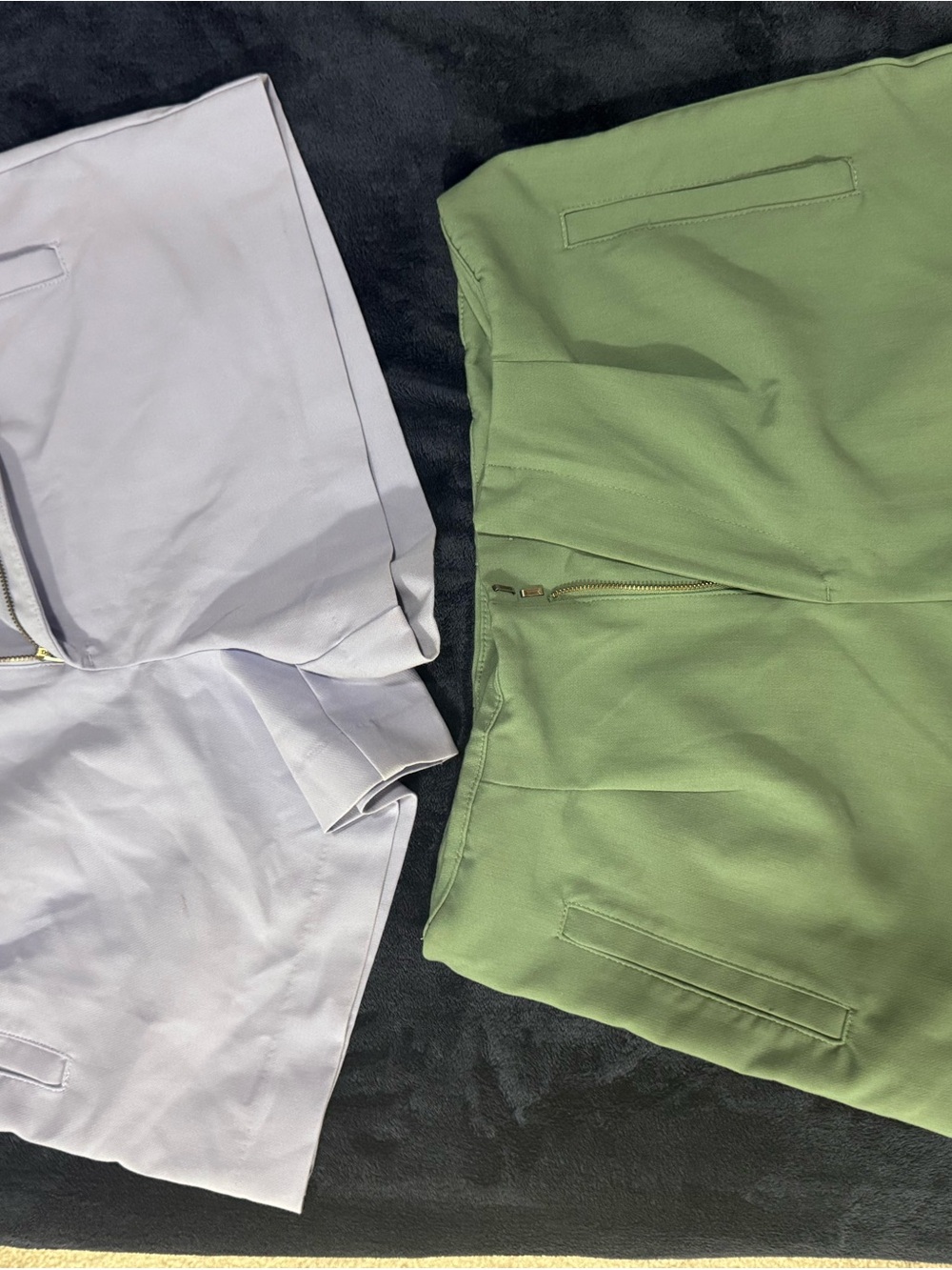 Women’s Stretch Olive and Lavender Casual Shorts bundle